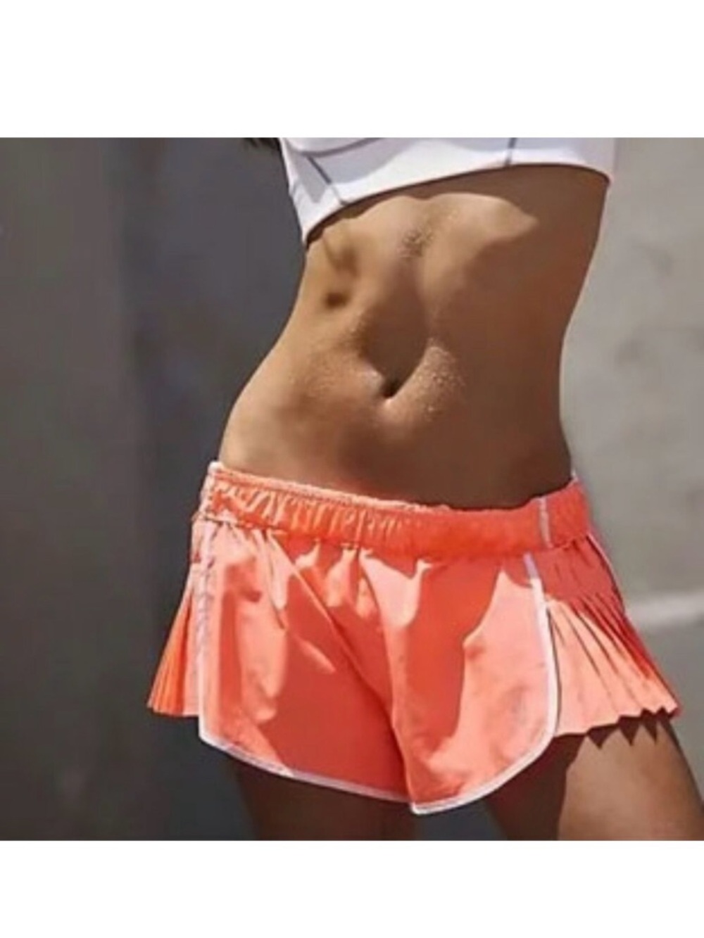 Free People Movement Easy Tiger Women’s Coral Orange Shorts Sz XL NEW